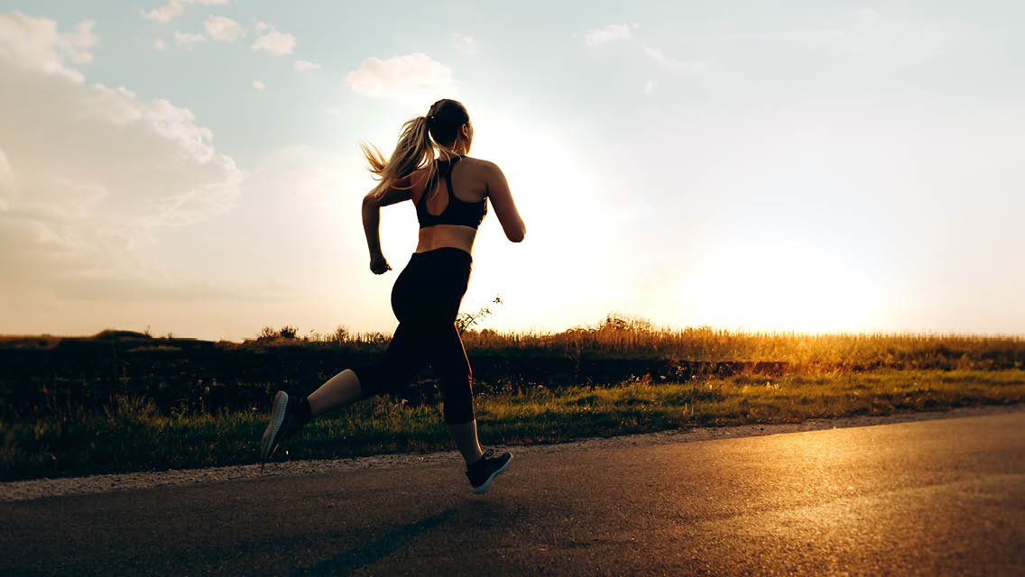 a person sprinting