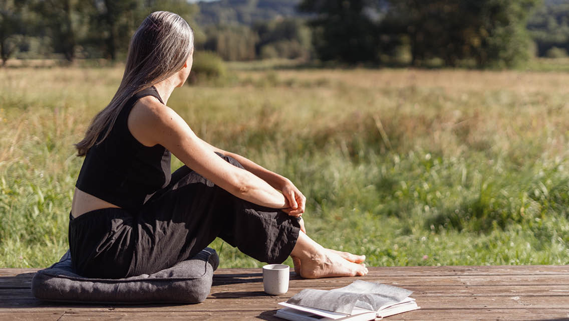 a person enjoying a DIY retreat
