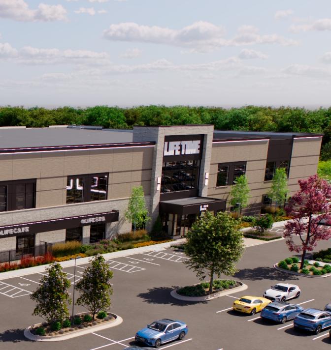 Exterior of life time in indiana.