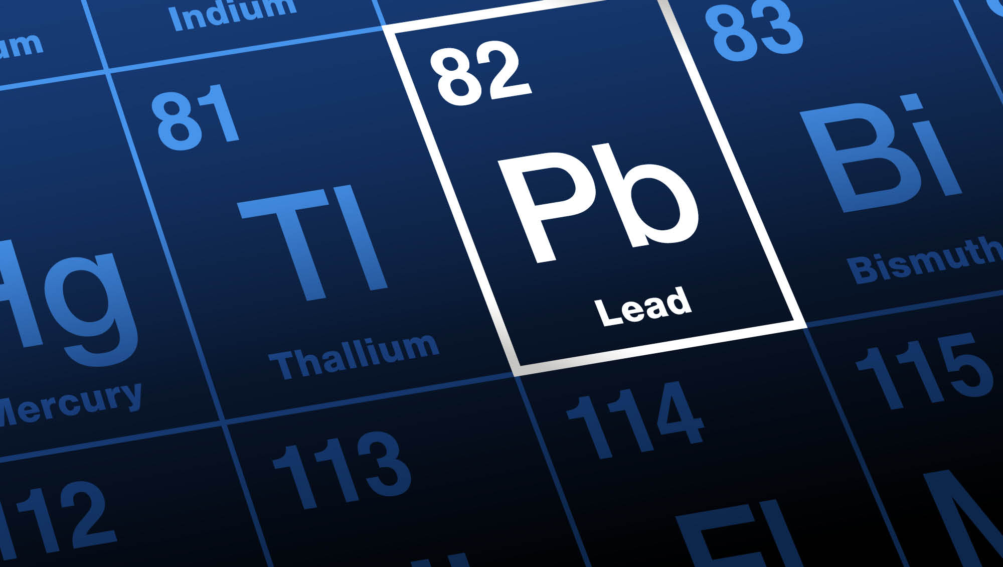 periodic table Pb (lead)