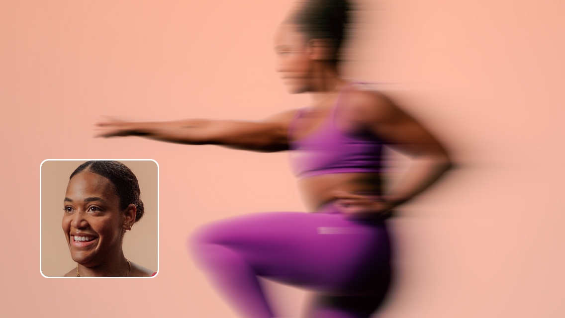 Woman exercising.