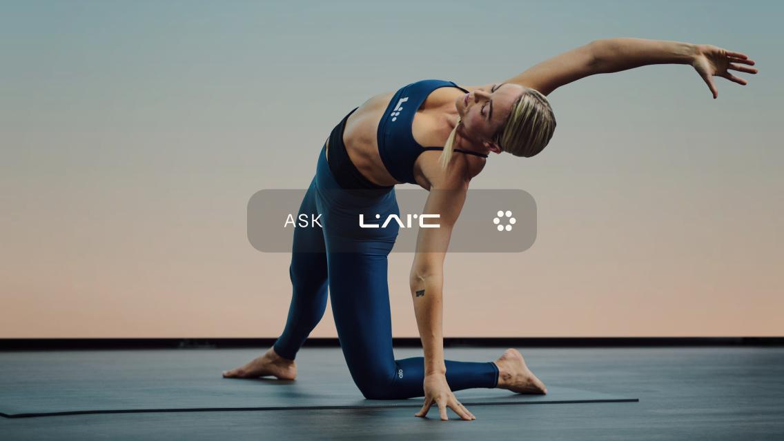 Woman doing a yoga pose.
