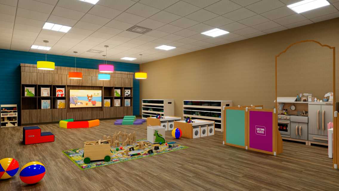 Kids academy at life time castle pines.