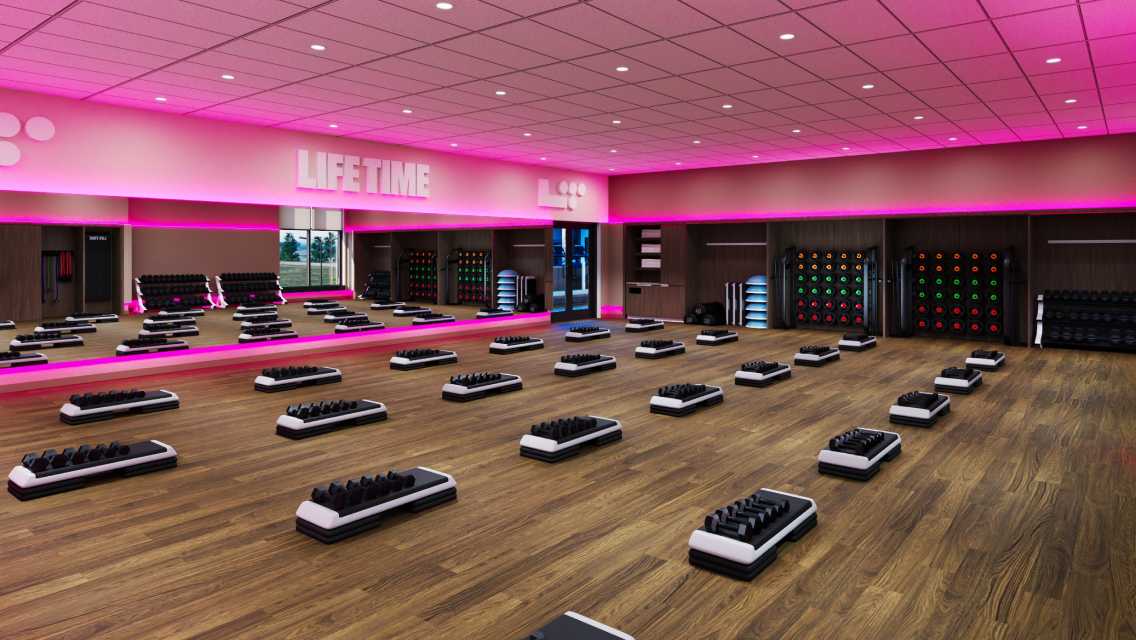 Indoor studio at life time castle pines.
