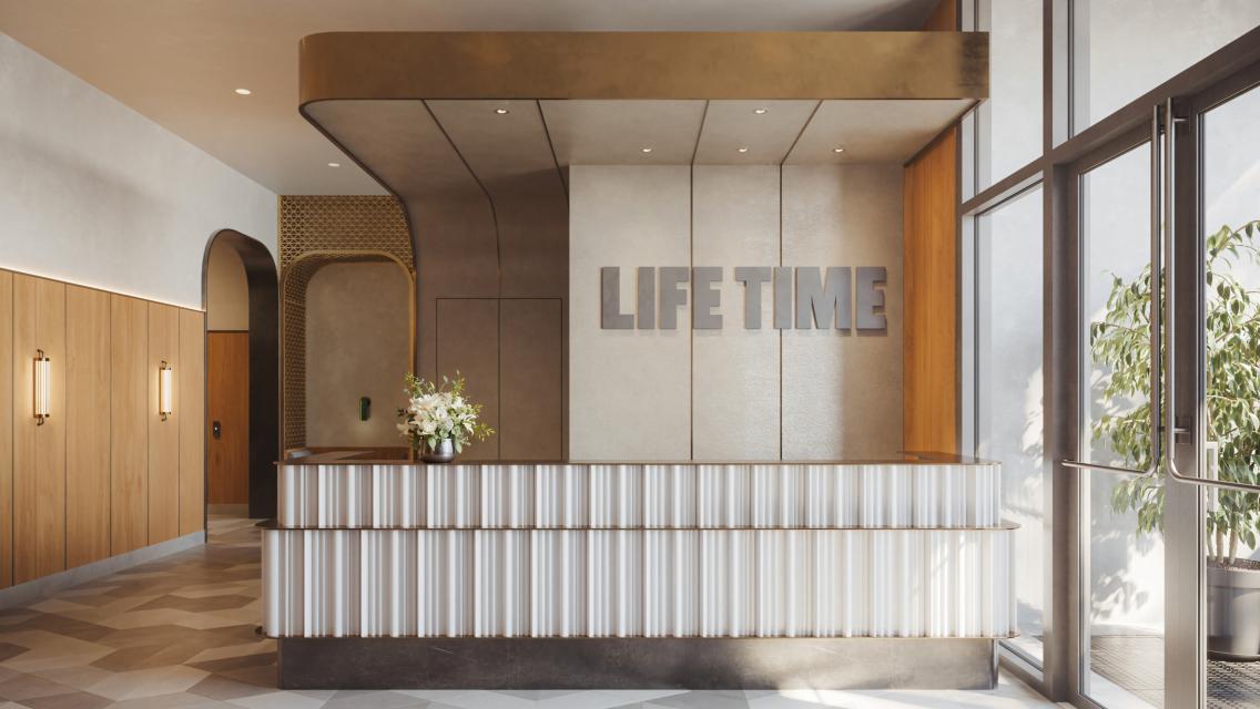 Front desk at life time bryant park.