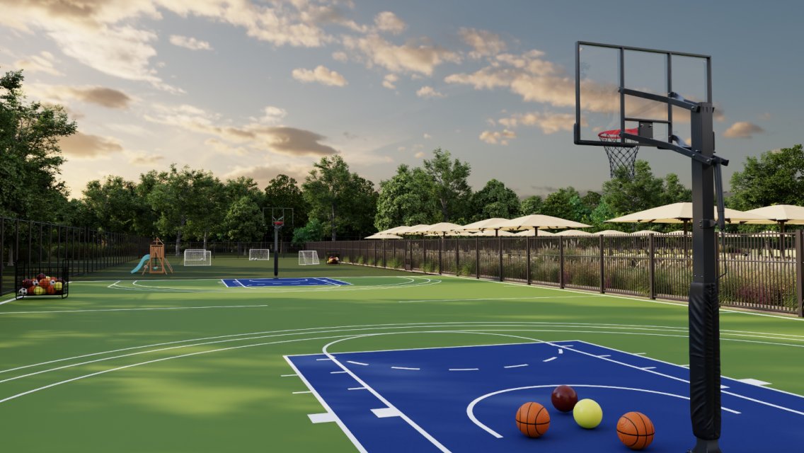 Life time dayton outdoor basketball court.