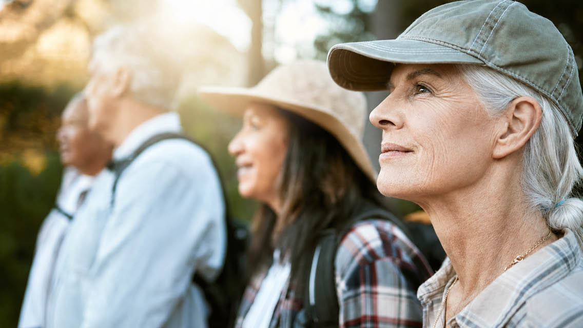 seniors out in nature