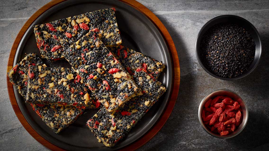 black sesame superfood bars
