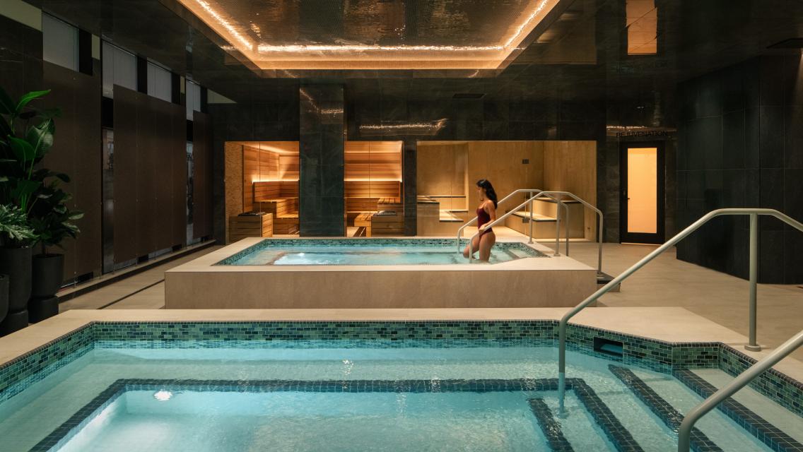 Wet suite at Life Time Bryant Park