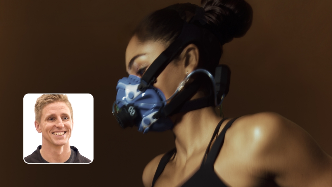 A woman performing an Active Metabolic Assessment with a headshot of Danny King.