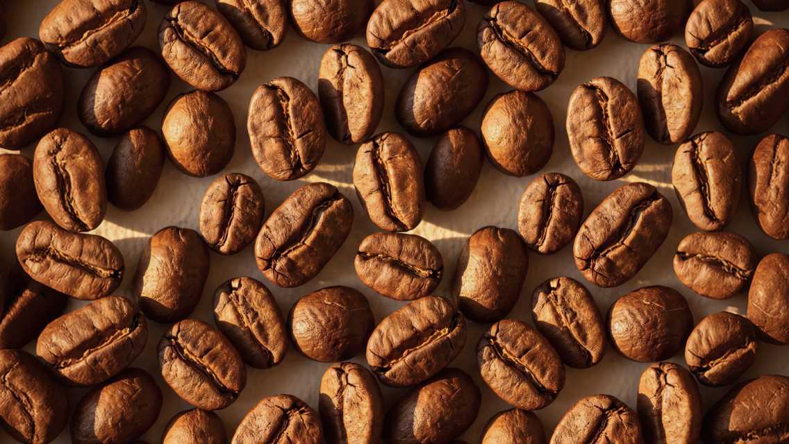 Coffee beans.