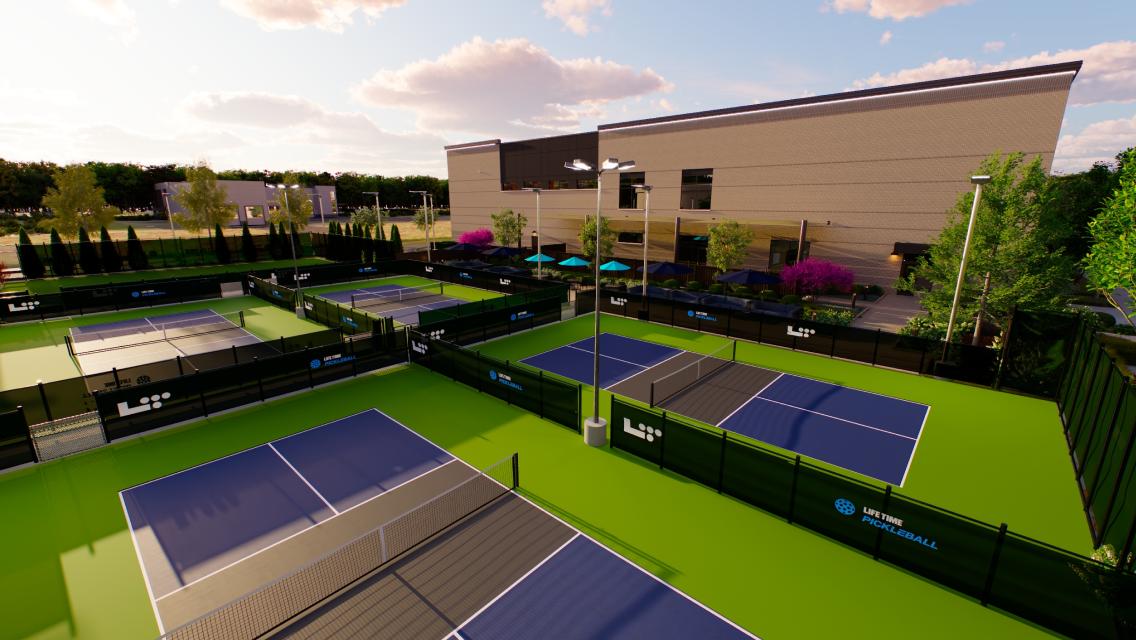Life time naperville pickleball courts.