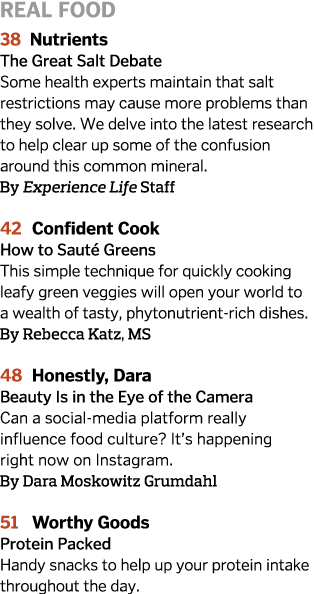 real food 38 Nutrients The Great Salt Debate Some health experts maintain that salt restrictions may cause more probl...