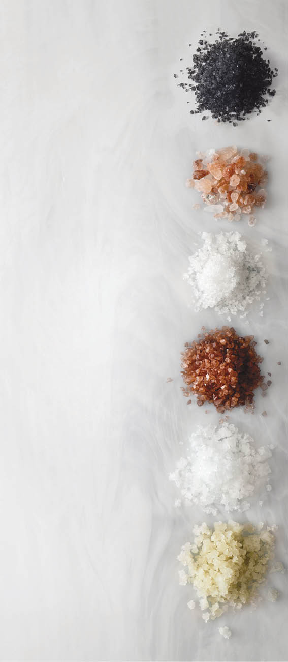 Seven different kinds of salt