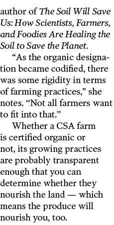 author of The Soil Will Save Us  How Scientists  Farmers  and Foodies Are Healing the Soil to Save the Planet   As th   