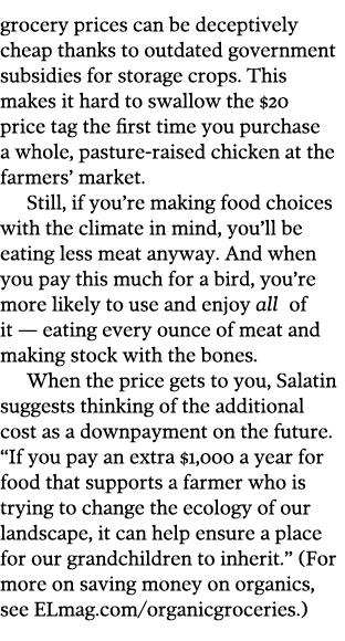 grocery prices can be deceptively cheap thanks to outdated government subsidies for storage crops  This makes it hard   