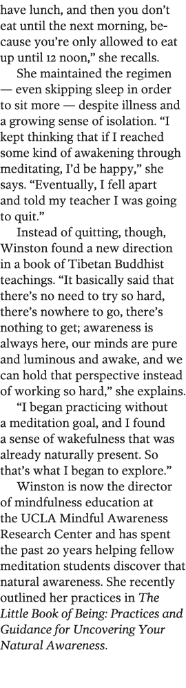 have lunch, and then you don t eat until the next morning, because you re only allowed to eat up until 12 noon,  she    