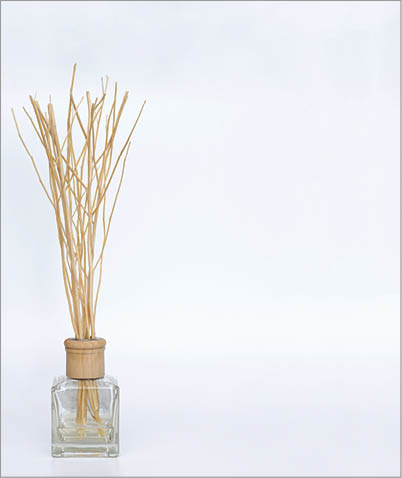 Fragrant bottles with dry branches for home 