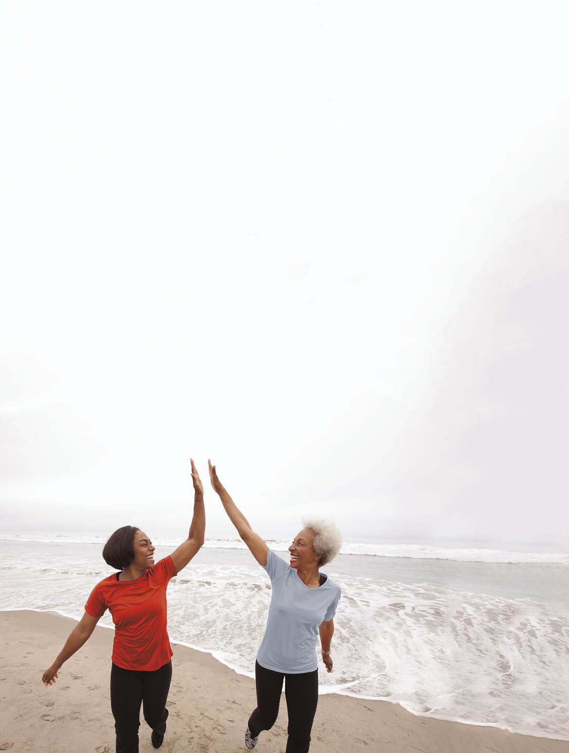 Mother and daughter high