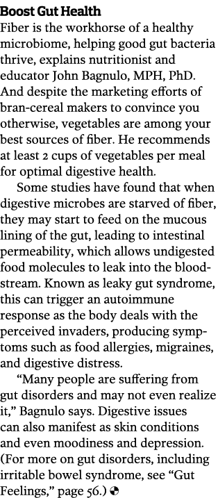 Boost Gut Health Fiber is the workhorse of a healthy microbiome, helping good gut bacteria thrive, explains nutrition...