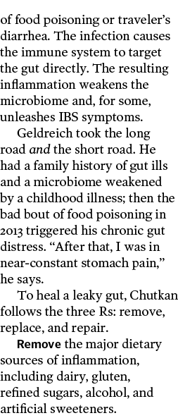 of food poisoning or traveler’s diarrhea. The infection causes the immune system to target the gut directly. The resu...