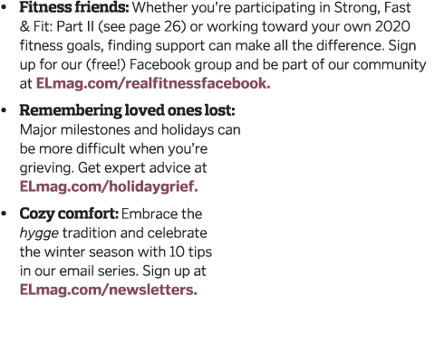   Fitness friends  Whether you re participating in Strong  Fast   Fit  Part II  see page 26  or working toward your o   