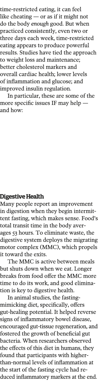 time-restricted eating  it can feel like cheating — or as if it might not do the body enough good  But when practiced   