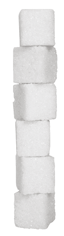 Stack of sugar cubes