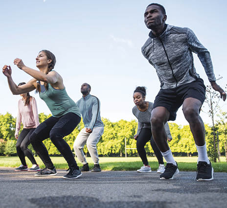 Power jump exercise