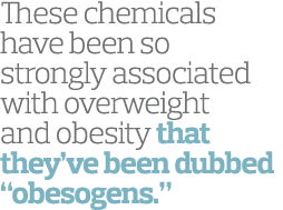 These chemicals have been so strongly associated with overweight and obesity that they ve been dubbed  obesogens   