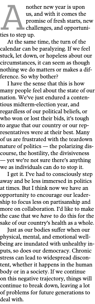 Another new year is upon us  and with it comes the promise of fresh starts  new challenges  and opportunities to step   