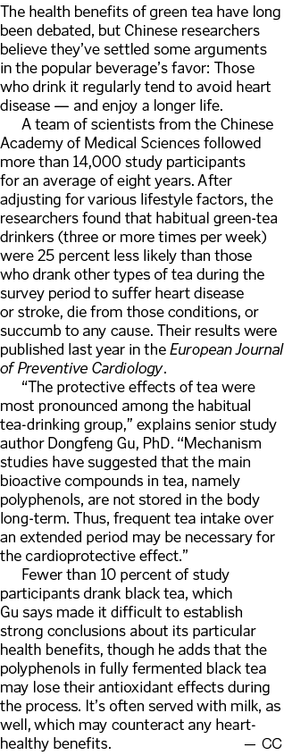 The health benefits of green tea have long been debated, but Chinese researchers believe they ve settled some argumen   