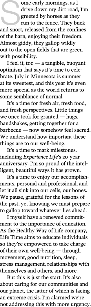 S  ome early mornings, as I drive down my dirt road, I m greeted by horses as they run to the fence  They buck and sn   