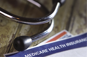 close up shot of medicare card; Medicare