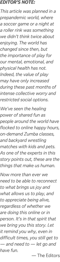 EDITOR S NOTE: This article was planned in a prepandemic world, where a soccer game or a night at a roller rink was s   