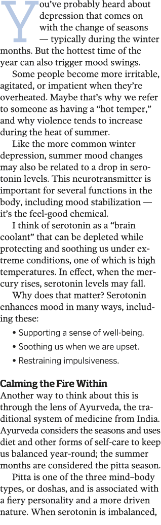 You ve probably heard about depression that comes on with the change of seasons — typically during the winter months    