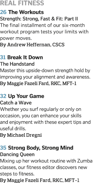 Real Fitness 26 The Workouts Strength: Strong, Fast & Fit: Part II  The final installment of our six-month workout pr   