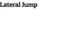 Lateral Jump 