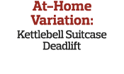 At-Home Variation: Kettlebell Suitcase Deadlift