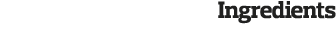 Ingredients