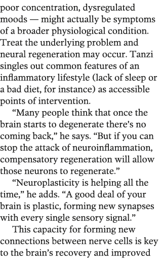 poor concentration, dysregulated moods — might actually be symptoms of a broader physiological condition  Treat the u   