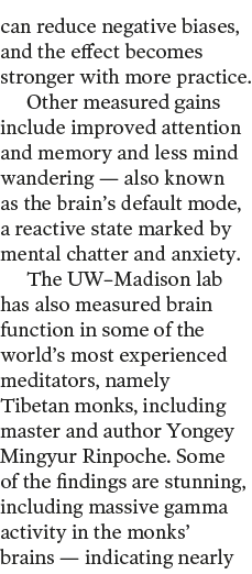 can reduce negative biases, and the effect becomes stronger with more practice  Other measured gains include improved   