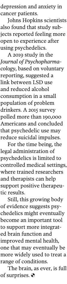 depression and anxiety in cancer patients  Johns Hopkins scientists also found that study subjects reported feeling m   