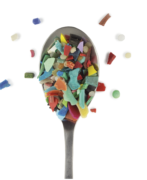 Plastic pollution concept 