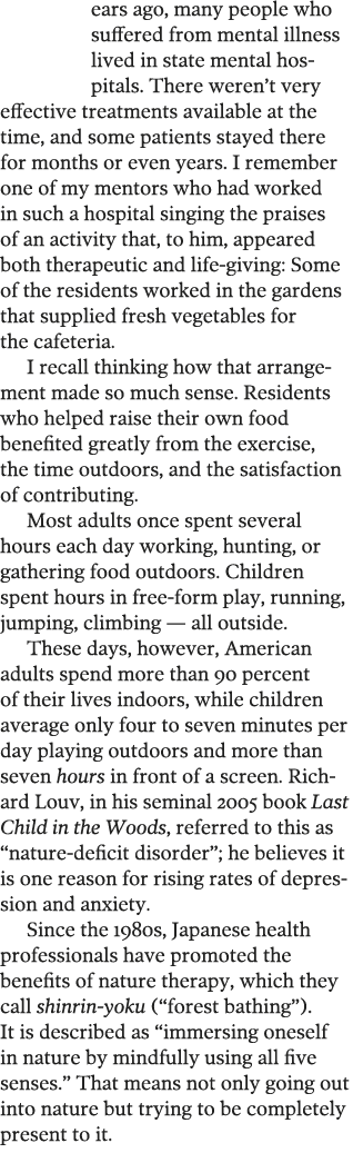 Years ago, many people who suf fered from mental illness lived in state mental hos pitals  There weren t very effecti   