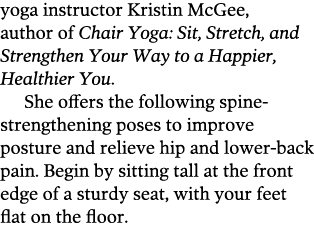 yoga instructor Kristin McGee  author of Chair Yoga  Sit  Stretch  and Strengthen Your Way to a Happier  Healthier Yo   