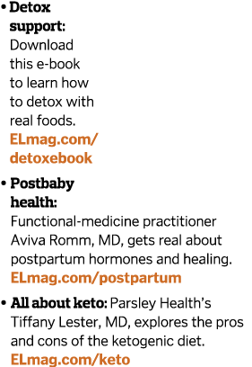    Detox support  Download this e-book to learn how to detox with real foods  ELmag com detoxebook    Postbaby health   