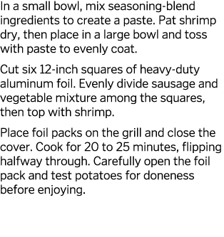 In a small bowl, mix seasoning-blend ingredients to create a paste  Pat shrimp dry, then place in a large bowl and to   