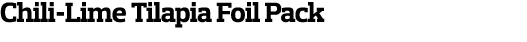 Chili-Lime Tilapia Foil Pack