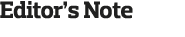 Editor s Note